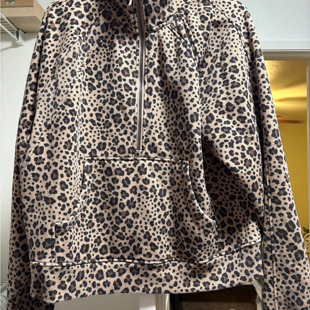 Leopard Athleisure Quarter Zip